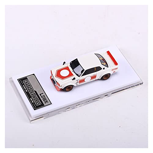 EMRGAZQD Motorfahrzeuge Replika Auto 1:64 Für Nissan Skyline GT-R Legierung Statische Sportwagen Modell Diecast Sammlung Display Geschenke Originalgetreue Nachbildung (Color : White) von EMRGAZQD