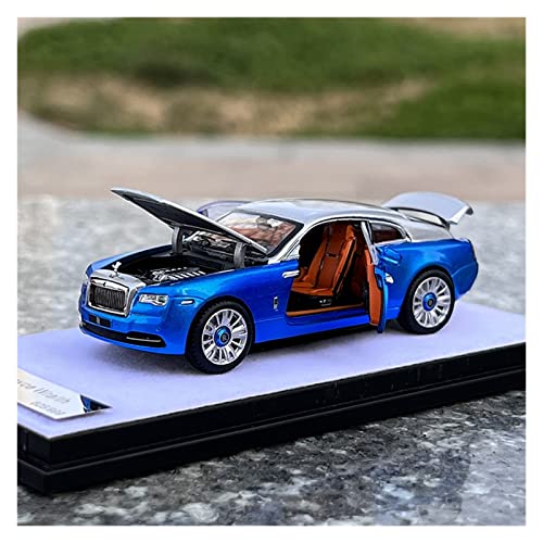 EMRGAZQD Motorfahrzeuge Replika Auto 1:64 Für Rolls Royce Wraith Simulation Alloy Scale Luxusautomodell Statisches Fahrzeug Sammlerstück Ornament Originalgetreue Nachbildung (Color : Blue) von EMRGAZQD