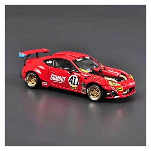 EMRGAZQD Motorfahrzeuge Replika Auto 1:64 Für Toyota GT4586 Simulation Legierung Rennwagen Modell Statische Fahrzeugsammlung Souvenirs Originalgetreue Nachbildung (Color : Red) von EMRGAZQD