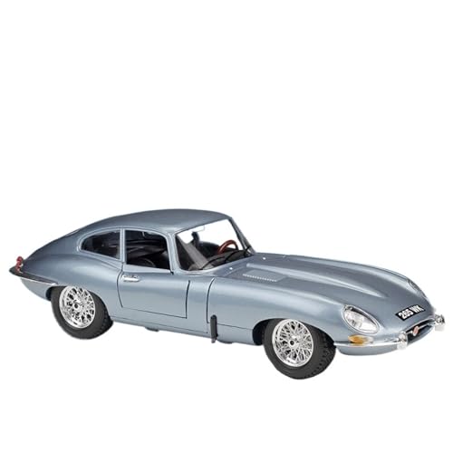 EMRGAZQD Motorfahrzeuge Replika Auto Automodell Im Maßstab 1:18 Für Jaguar E-Type Coupé, Simulations-Replik, Auto-Geschenksammlung Originalgetreue Nachbildung (Color : Chrome) von EMRGAZQD