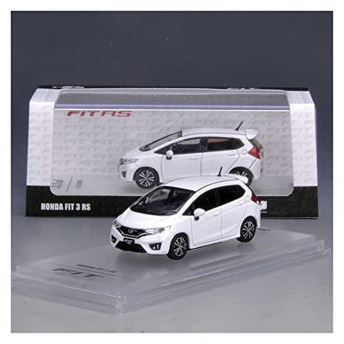 EMRGAZQD Motorfahrzeuge Replika Auto Feine Ausgabe 1:64 Für Honda Fit 3 RS Legierungssimulation Rennwagenmodell Sammlermetallornamente Originalgetreue Nachbildung (Color : White) von EMRGAZQD