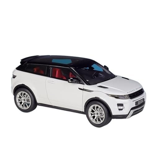 EMRGAZQD Motorfahrzeuge Replika Auto Maßstab 1:18 Für Land Rover Range Rover Evoque SUV Simulation Legierung Metall Spielzeugauto Originalgetreue Nachbildung (Color : White) von EMRGAZQD