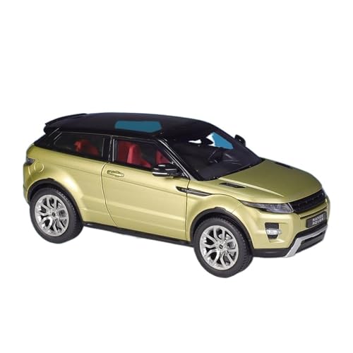 EMRGAZQD Motorfahrzeuge Replika Auto Maßstab 1:18 Für Land Rover Range Rover Evoque SUV Simulation Legierung Metall Spielzeugauto Originalgetreue Nachbildung (Color : Yellow) von EMRGAZQD