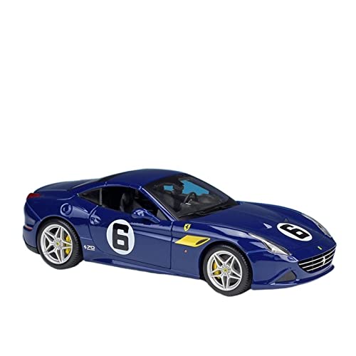 EMRGAZQD Motorfahrzeuge Replika Auto Maßstab 1:18 for Ferrari 488 GTB 70. Jahrestag Autolegierung Druckguss Metall Statisches Fertigmodell Spielzeug Originalgetreue Nachbildung(Blue) von EMRGAZQD