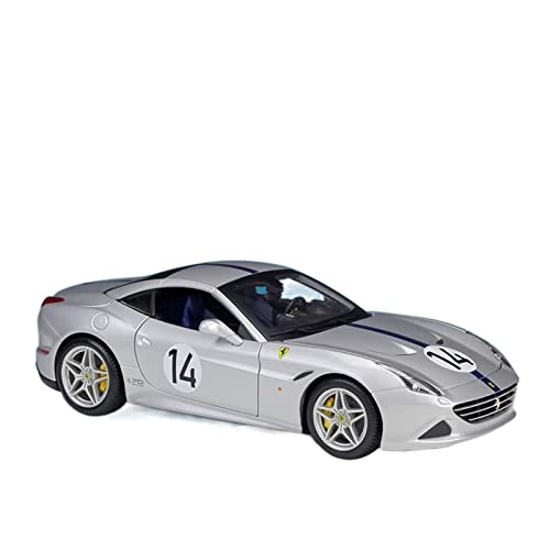 EMRGAZQD Motorfahrzeuge Replika Auto Maßstab 1:18 for Ferrari 488 GTB 70. Jahrestag Autolegierung Druckguss Metall Statisches Fertigmodell Spielzeug Originalgetreue Nachbildung(Silver) von EMRGAZQD
