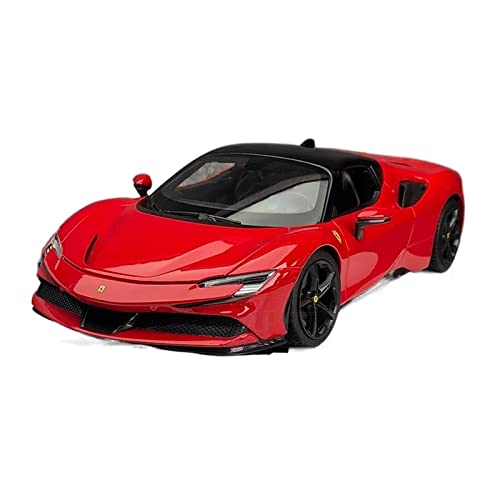 EMRGAZQD Motorfahrzeuge Replika Auto Maßstab 1:18 for Ferrari SF90S Autolegierung Druckguss Metall Statisches Fertiges Modell Erwachsenes Spielzeuggeschenk Originalgetreue Nachbildung(Red) von EMRGAZQD