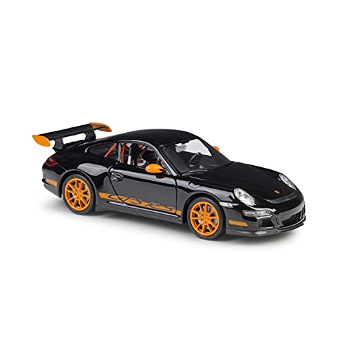 EMRGAZQD Motorfahrzeuge Replika Auto Maßstab 1:24 Für Porsche 911 GT3 RS, Simulationsautomodell, Statisches Ausstellungsstück Aus Druckgusslegierung Originalgetreue Nachbildung (Color : Black) von EMRGAZQD