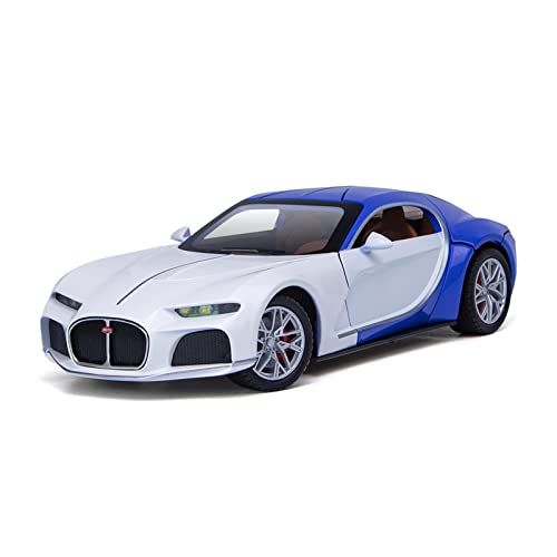 EMRGAZQD Motorfahrzeuge Replika Auto Maßstab 1:24 for Bugatti Atlantic Sportwagen Aus Metalldruckguss, Statisches Fertigmodell for Erwachsene, Spielzeug Originalgetreue Nachbildung(Blue) von EMRGAZQD