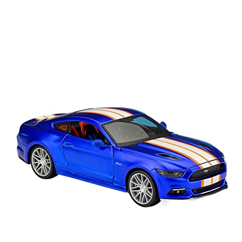 EMRGAZQD Motorfahrzeuge Replika Auto Maßstab 1:24 for Ford Mustang GT 2015 Autolegierung Druckguss Metall Statisches Fertigmodell Erwachsenenspielzeug Originalgetreue Nachbildung von EMRGAZQD