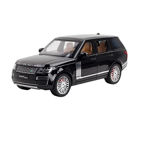 EMRGAZQD Motorfahrzeuge Replika Auto Maßstab 1:24 for Land Rover Range Rover Mini-Auto-Legierung Druckguss-Simulation Metallmodell Replik Spielzeug Originalgetreue Nachbildung(Black) von EMRGAZQD