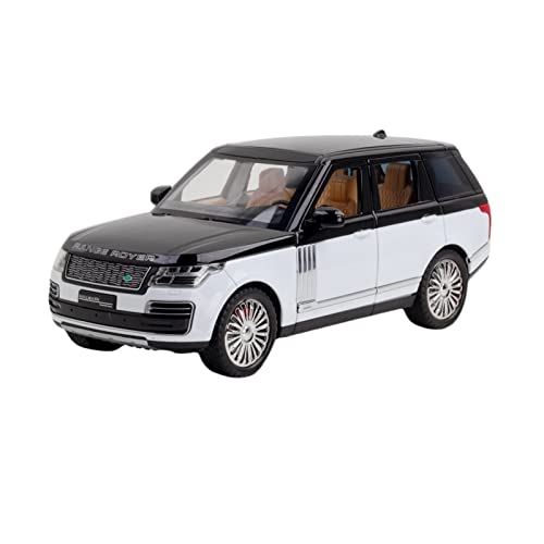 EMRGAZQD Motorfahrzeuge Replika Auto Maßstab 1:24 for Land Rover Range Rover Mini-Auto-Legierung Druckguss-Simulation Metallmodell Replik Spielzeug Originalgetreue Nachbildung(White) von EMRGAZQD