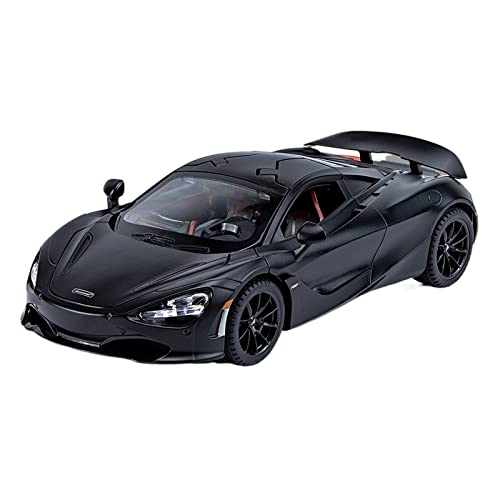 EMRGAZQD Motorfahrzeuge Replika Auto Maßstab 1:24 for McLaren 720S Autolegierung Druckguss Metall Statisches Fertiges Modell Erwachsenes Spielzeuggeschenk Originalgetreue Nachbildung(Black) von EMRGAZQD