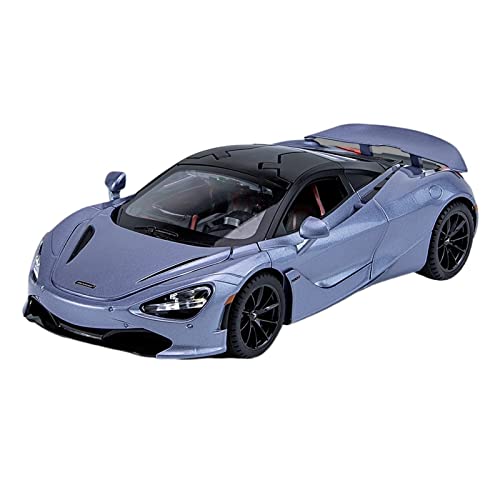 EMRGAZQD Motorfahrzeuge Replika Auto Maßstab 1:24 for McLaren 720S Autolegierung Druckguss Metall Statisches Fertiges Modell Erwachsenes Spielzeuggeschenk Originalgetreue Nachbildung(Blue) von EMRGAZQD