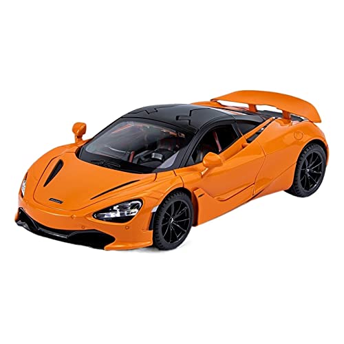 EMRGAZQD Motorfahrzeuge Replika Auto Maßstab 1:24 for McLaren 720S Autolegierung Druckguss Metall Statisches Fertiges Modell Erwachsenes Spielzeuggeschenk Originalgetreue Nachbildung(Orange) von EMRGAZQD