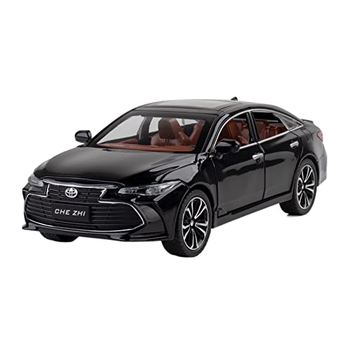 EMRGAZQD Motorfahrzeuge Replika Auto Maßstab 1:24 for Toyota Avalon Auto Legierung Druckguss Metall Fertigmodell Adulte Spielzeug Dekoration Geschenk Originalgetreue Nachbildung(Black) von EMRGAZQD