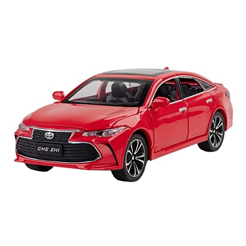 EMRGAZQD Motorfahrzeuge Replika Auto Maßstab 1:24 for Toyota Avalon Auto Legierung Druckguss Metall Fertigmodell Adulte Spielzeug Dekoration Geschenk Originalgetreue Nachbildung(Red) von EMRGAZQD
