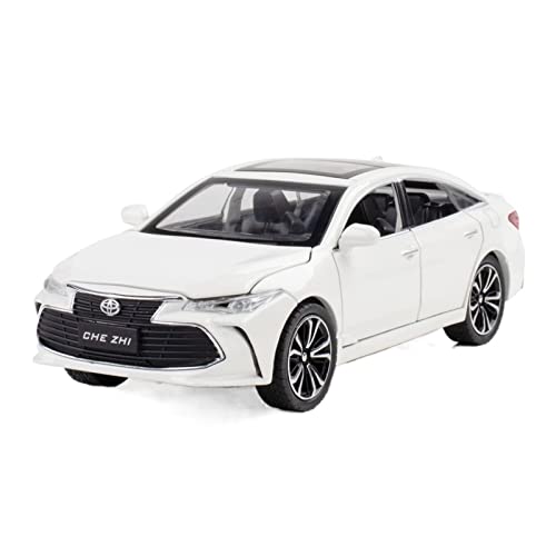 EMRGAZQD Motorfahrzeuge Replika Auto Maßstab 1:24 for Toyota Avalon Auto Legierung Druckguss Metall Fertigmodell Adulte Spielzeug Dekoration Geschenk Originalgetreue Nachbildung(White) von EMRGAZQD