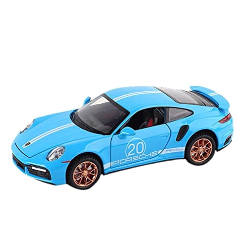 EMRGAZQD Motorfahrzeuge Replika Auto Skala 1:24 for Porsche 911 997 Diecast Alloy Racing Car Model Simulation Sound Leichte Rückenfahrzeuggeschenke Originalgetreue Nachbildung (Color : 1:32 911-Blue) von EMRGAZQD