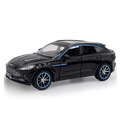EMRGAZQD Motorfahrzeuge Replika Auto Skala 1:32 for Aston-Martin DBX Luxury SUV Legierung Auto-Modell Simulation Rücken Sie Fahrzeuggeschenke Zurück Originalgetreue Nachbildung (Color : Black) von EMRGAZQD
