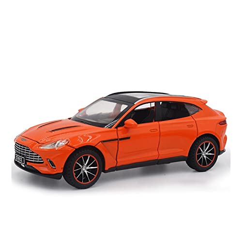 EMRGAZQD Motorfahrzeuge Replika Auto Skala 1:32 for Aston-Martin DBX Luxury SUV Legierung Auto-Modell Simulation Rücken Sie Fahrzeuggeschenke Zurück Originalgetreue Nachbildung (Color : Orange) von EMRGAZQD