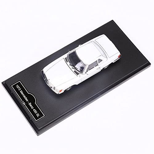 EMRGAZQD Motorfahrzeuge im Maßstab 1:64 für Mercedes 450SL 1973 Klassische Legierung Luxusauto Modell Druckgussfahrzeuge Statische Sammlung Automodell-Replik (Color : White) von EMRGAZQD