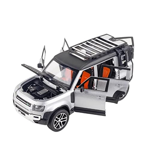 Motorfahrzeuge Replika Auto 1:24 Geschenk for Land Rover Defender 110 Legierung Geländefahrzeug-Modell Diecast Simulation Sound Licht Spielzeugauto Originalgetreue Nachbildung ( Color : White ) von EMRGAZQD