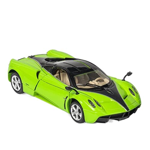 Motorfahrzeuge Replika Auto 1:32 for Pagani Huayra Diecast Alloy Supercar -Automodell Simulation Sound Leicht Ziehspielzeugfahrzeug Fahrzeug Geschenk Originalgetreue Nachbildung ( Color : Green ) von EMRGAZQD