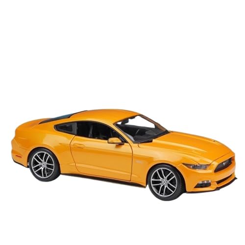 Motorfahrzeuge Replika Auto Automodell Im Maßstab 1:18 Für Ford Mustang GT 2015. Simulationsfahrzeug Aus Druckgusslegierung, Statische Ausstellung Originalgetreue Nachbildung ( Color : Orange ) von EMRGAZQD