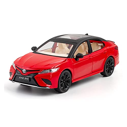 Motorfahrzeuge Replika Auto Maßstab 1:24 Für Toyota Camry. Simuliertes Automodell, Druckguss-Legierungsfahrzeug Mit Sound Und Licht, Nicht Ferngesteuert Originalgetreue Nachbildung ( Color : Red ) von EMRGAZQD