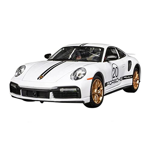 Motorfahrzeuge Replika Auto Skala 1:24 for Porsche 911 997 Diecast Alloy Racing Car Model Simulation Sound Leichte Rückenfahrzeuggeschenke Originalgetreue Nachbildung ( Color : 1:24 911-White ) von EMRGAZQD