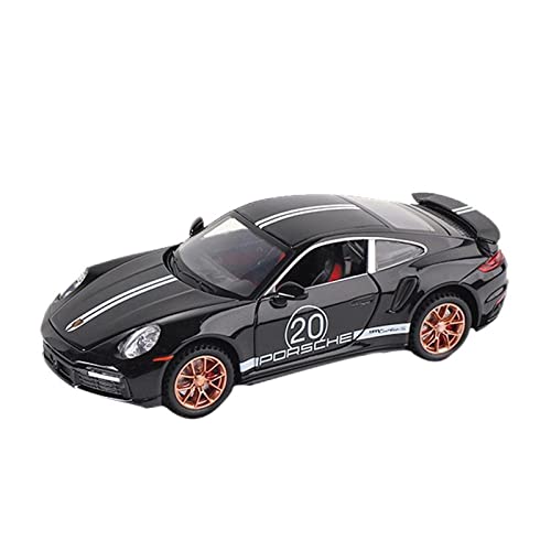 Motorfahrzeuge Replika Auto Skala 1:24 for Porsche 911 997 Diecast Alloy Racing Car Model Simulation Sound Leichte Rückenfahrzeuggeschenke Originalgetreue Nachbildung ( Color : 1:32 911-Black ) von EMRGAZQD