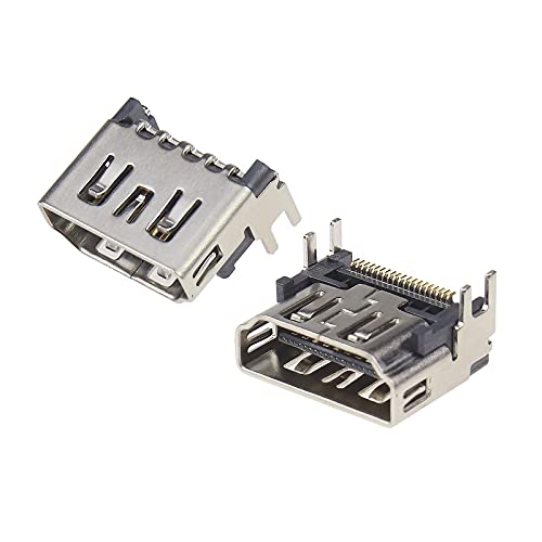 EMSea 2 Stück HDMI Port HDMI Buchse Anschluss Stecker Interface Verbinder Ersatzteile Kompatibel mit PS5 Konsole von EMSea