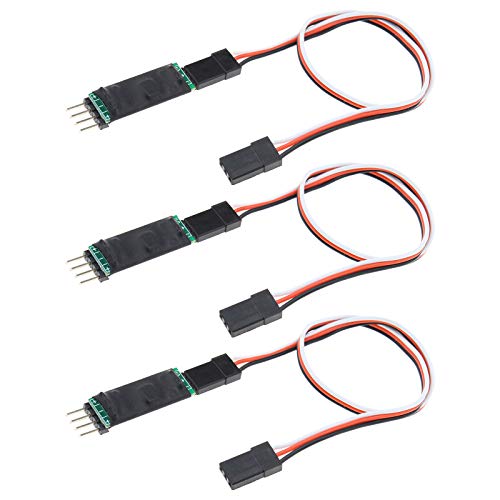 EMSea Dritter Kanal RC Auto Schalter Controller Kabel Fernbedienung Modell Auto Lampe Beleuchtung Empfänger Kabel 250mm Pacl von 3 von EMSea