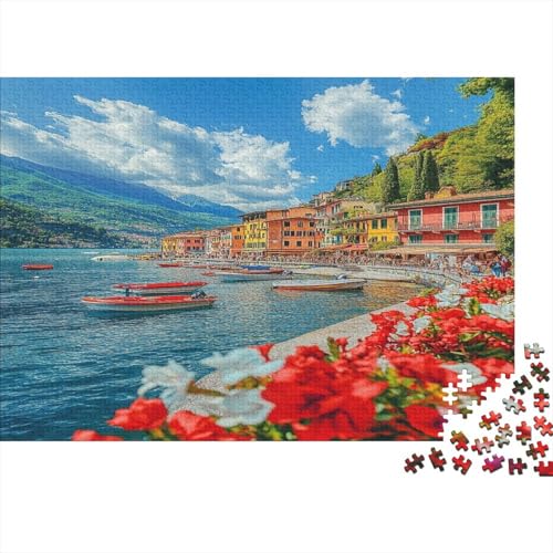 Comer Lake Puzzle 1000 Teile für Erwachsene | Puzzle mit hochwertigen und langlebigen Teilen mit präzisen ineinandergreifenden Design zur Stressabbau (75 x 50 cm) von EMTRKPWLJ