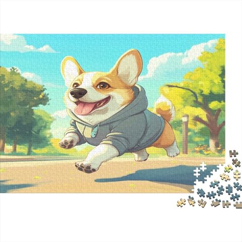 Corgi-Puzzles 1000 Teile für Erwachsene, Puzzles für Erwachsene, Puzzle, 1000 Teile, Lernspiele, Heimdekoration, Puzzle, kann als Geschenk verwendet werden, 1000 Stück (75 x 50 cm) von EMTRKPWLJ