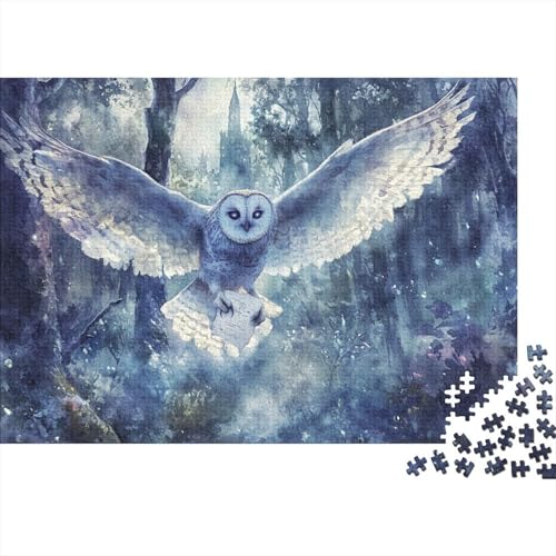 Eule Puzzle 1000 Teile Puzzles Für Erwachsene Lernspiel Herausforderungsspielzeug 1000-teilige Puzzlespiel Für Erwachsene Kinder Puzzel 1000pcs (75x50cm) von EMTRKPWLJ