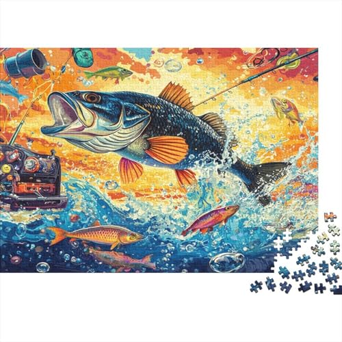 Forelle 1000-teilige Puzzles für Erwachsene, 1000 Teile für Erwachsene, Familie, Puzzlespiel, kann als Geburtstagsgeschenk für Männer und Frauen verwendet werden, 1000 Stück (75 x 50 cm) von EMTRKPWLJ