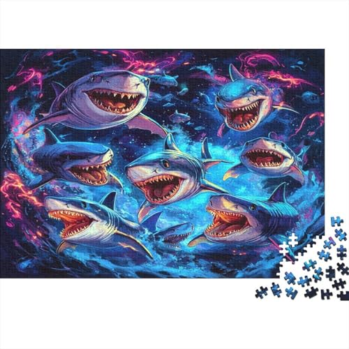 Hai Puzzle 1000 Teile Puzzle Für Erwachsene Und Kinder Ab 14 Jahren Puzzel 1000pcs (75x50cm) von EMTRKPWLJ