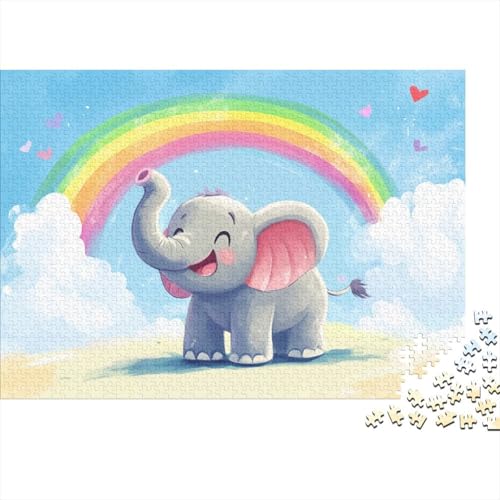 Little Elefanten Puzzles 1000 Teile für Erwachsene, für die Dekoration zu Hause und Geburtstagsgeschenke, 1000 Teile für Erwachsene, Stimulierende Puzzlespiele, 1000 Stück (75 x 50 cm) von EMTRKPWLJ
