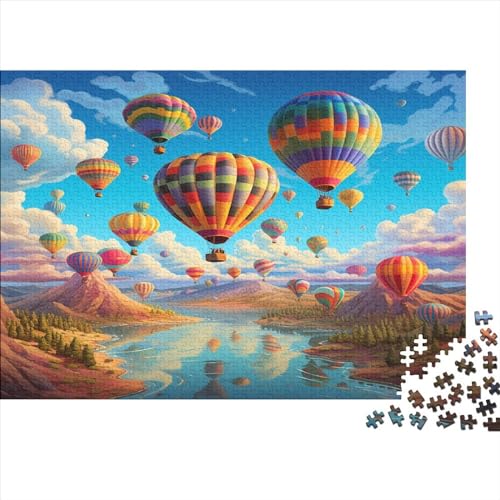 Romantic Heißluftballon Puzzlespiel 1000 Teile Für Erwachsene, Einzigartige Kunstwerke Und Vorlage - Geburtstagsgeschenk - Spaßige Puzzles Mit Überraschung Von Puzzle in A Bag Puzzel 1000pcs (75x50cm von EMTRKPWLJ