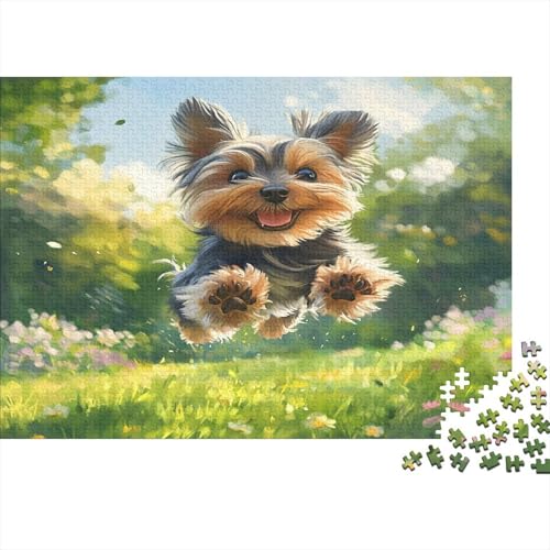 Yorkshire Terrier Puzzle 1000 Teile Puzzle Für Erwachsene Und Kinder Ab 14 Jahren Puzzel 1000pcs (75x50cm) von EMTRKPWLJ
