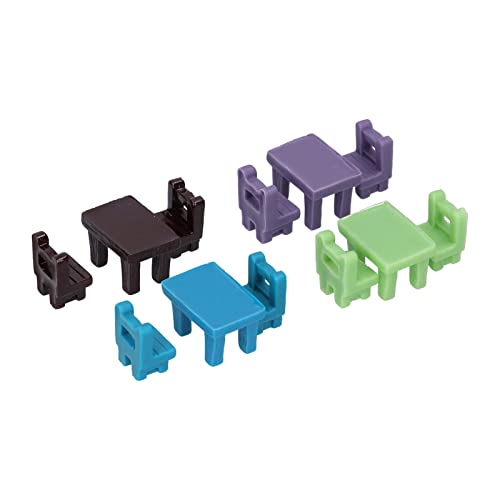 1:12 Miniatur Puppenhaus Tisch Stuhl DIY Mini Puppenhaus Möbel Spielzeug Zubehör von EMUKOEP