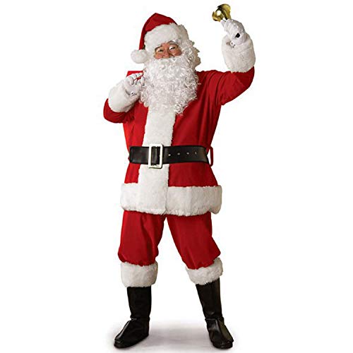 EMUKOEP Cosplay Santa Claus Clos Clos Adult Santa Claus Kostüm Set für Weihnachten von EMUKOEP