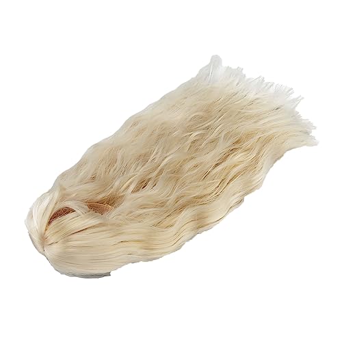 EMUKOEP Puppenhaarperücke, Hochtemperaturdraht, Langes Haar, 1/3, Wellenhandgelenkwelle (Leichtes Gold) von EMUKOEP