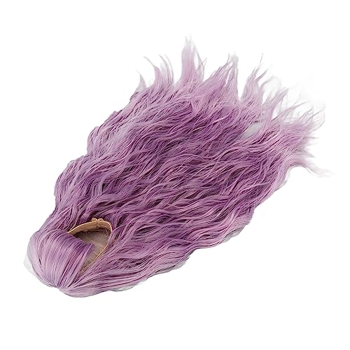 EMUKOEP Puppenhaarperücke, Hochtemperaturdraht, Langes Haar, 1/3, Wellenhandgelenkwelle (Lila) von EMUKOEP