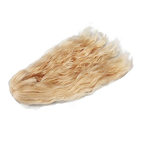 EMUKOEP Puppenhaarperücke, Hochtemperaturdraht, Langes Haar, 1/3, Wellenhandgelenkwelle (Pfirsich Pink) von EMUKOEP