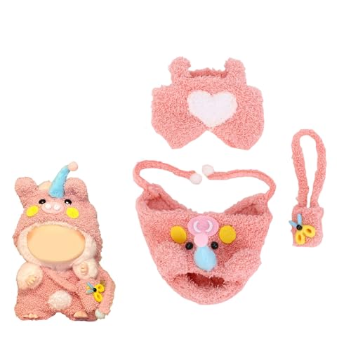 EMUKOEP Puppenkleidung aus Plüsch, Zubehör, Kleidung für Puppen, niedliches Schwein, für 17 cm große Figuren EMUKOEP Puppenkleidung aus Plüsch, Zubehör, Kleidung für Puppen, niedliches Schwein, für 17 cm große Figuren von EMUKOEP