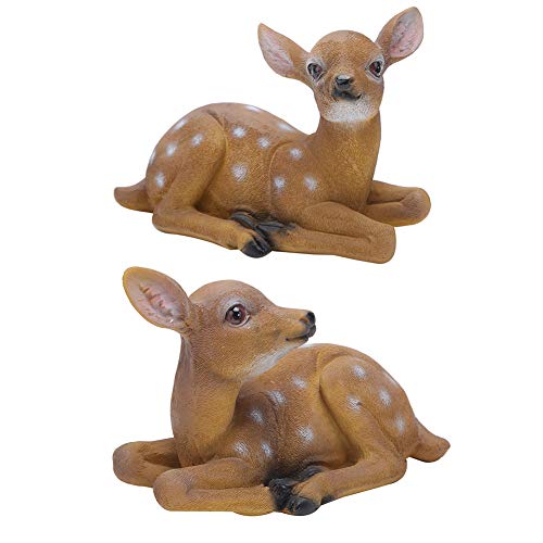 EMUKOEP SICA Deer Statue, Skulptur, Ornamente, Tiermodell, Handwerkliche Kunst, Gartendekoration Im Freien, 2 Einheiten. von EMUKOEP