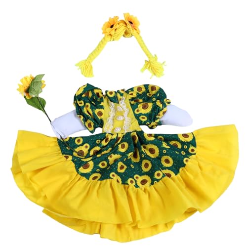 EMUKOEP Sonnenblumenkostüm für Gans, Süße Gänsekleidung mit Sonnenblumenentwurf für Nutztiere, Halloween und Partykostüme von EMUKOEP