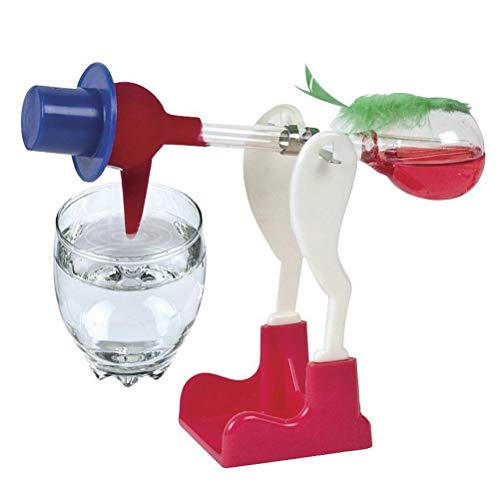 Non-Stop-Liquid-Trinkglas, Vogel-Zauberspielzeug, Lernspielzeug für Kinder (Rot) von EMUKOEP
